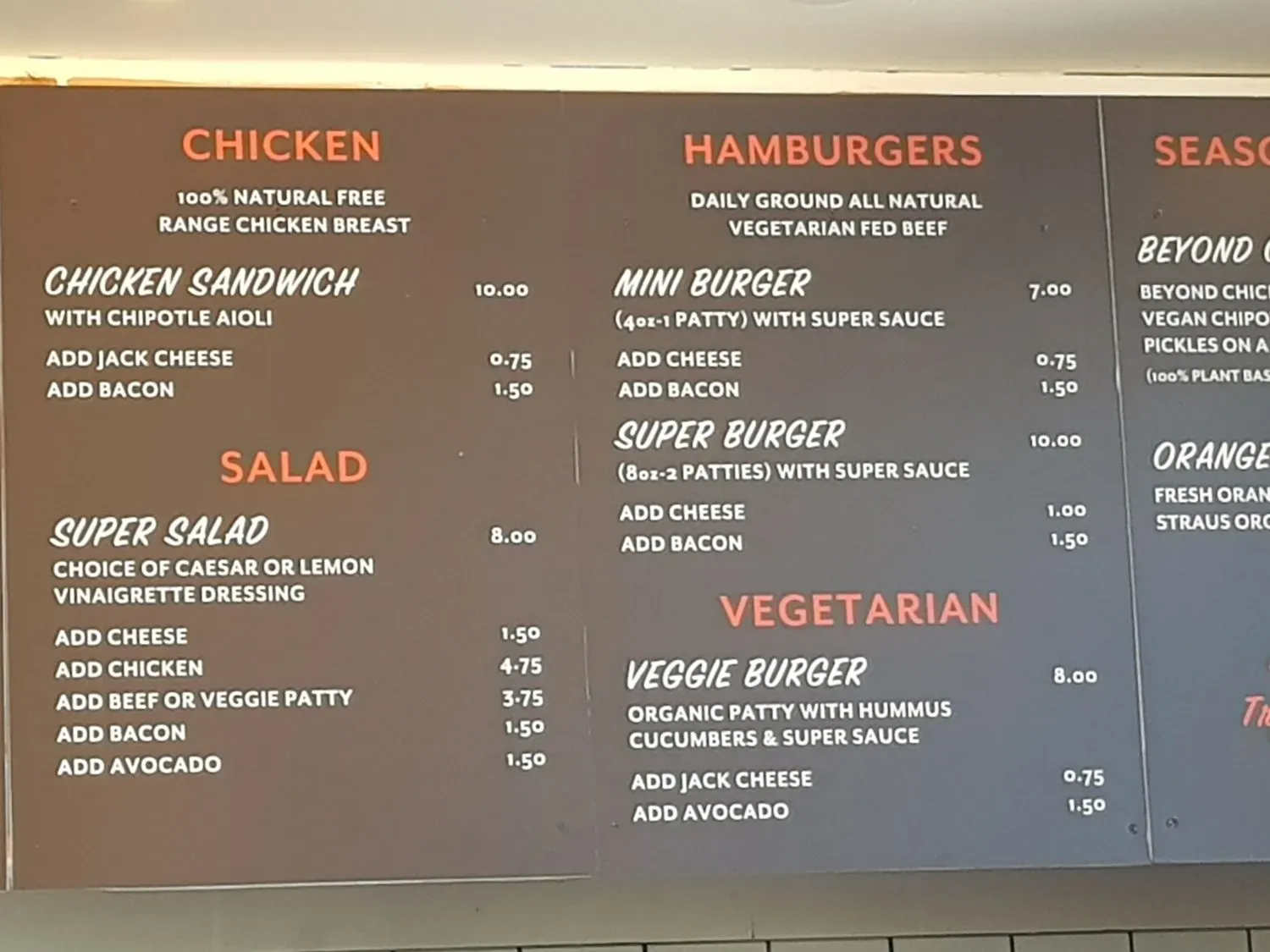 Menu 1