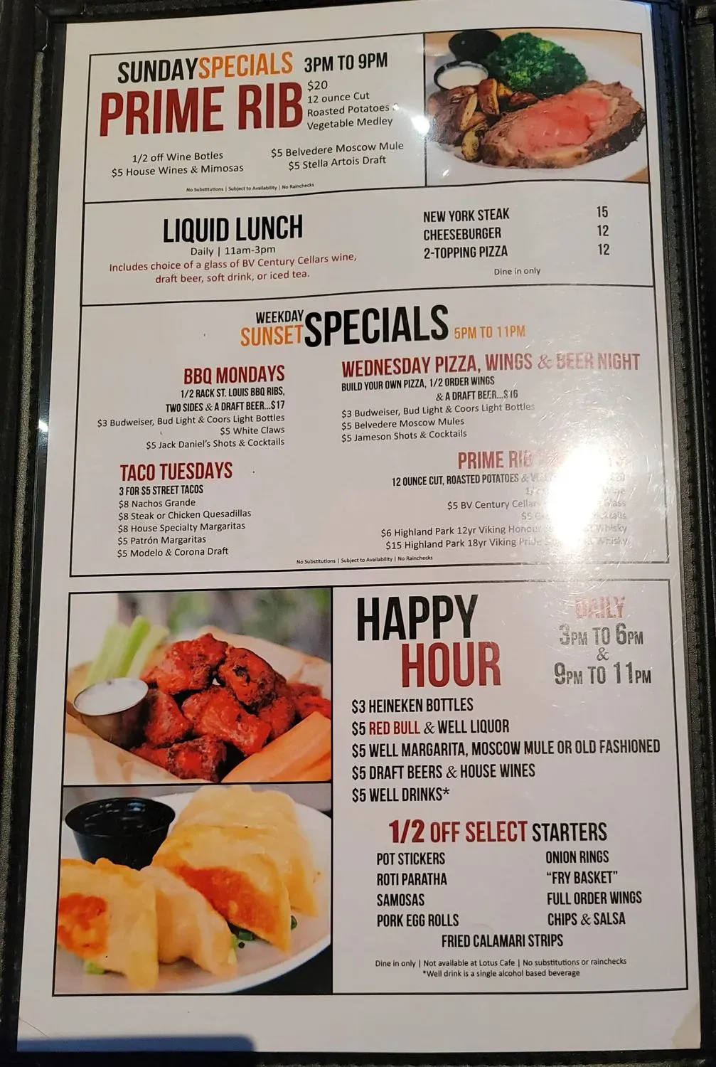 Menu 1