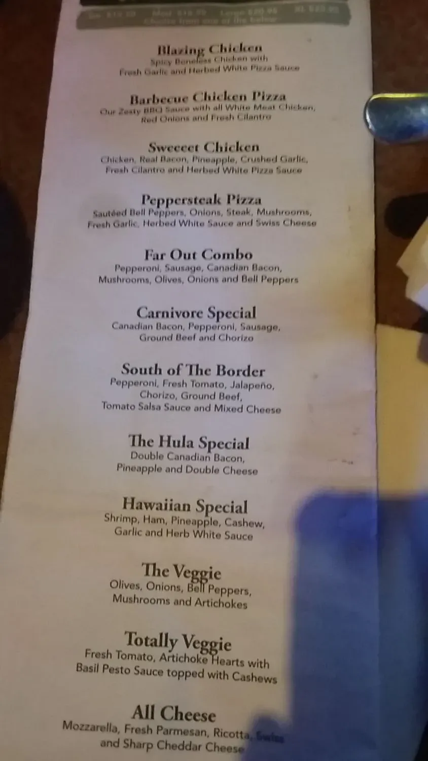 Menu 5