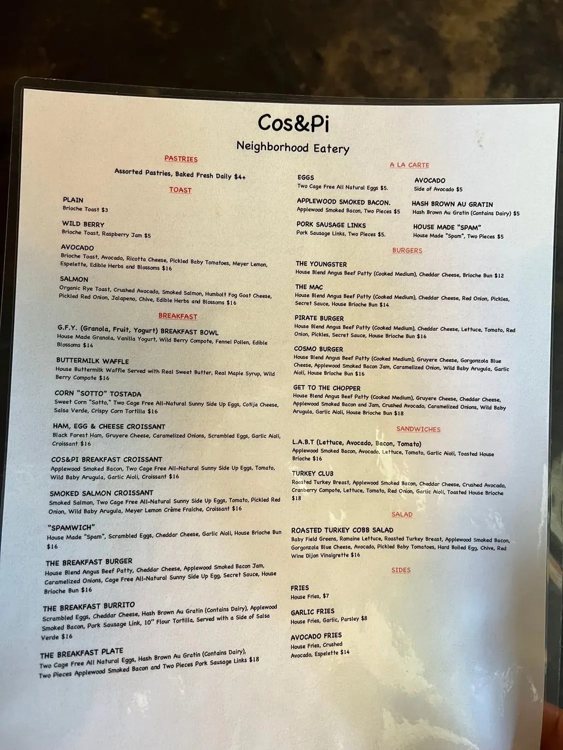 Menu 4