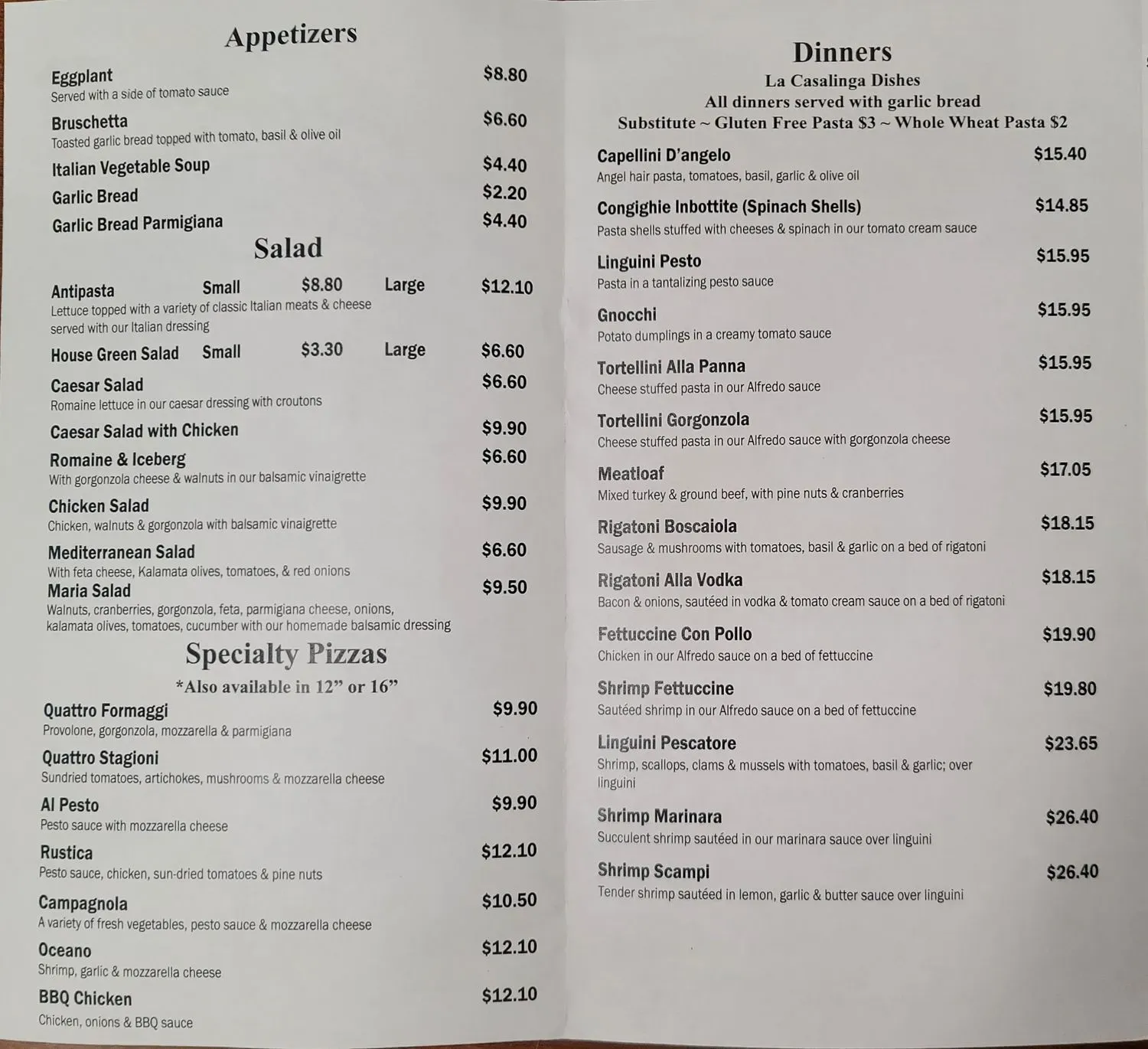 Menu 1