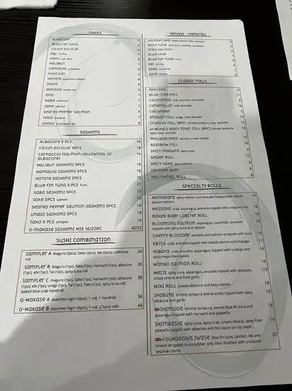 Menu 5