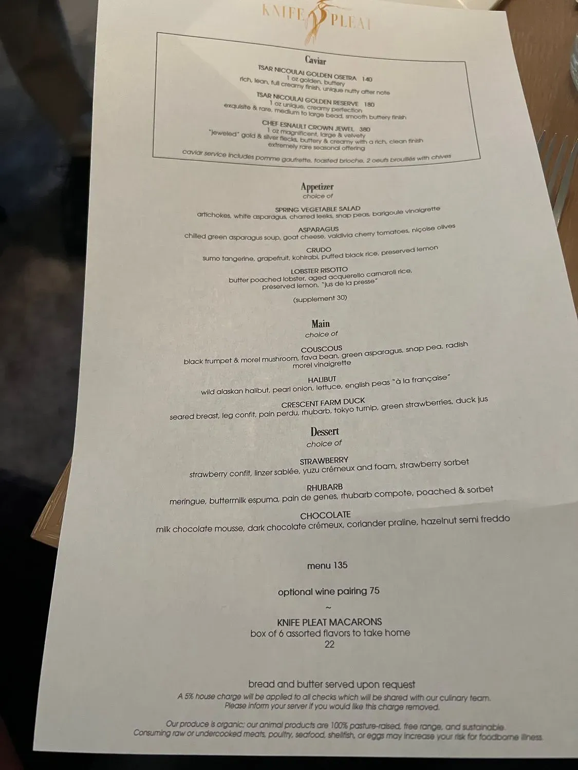 Menu 5