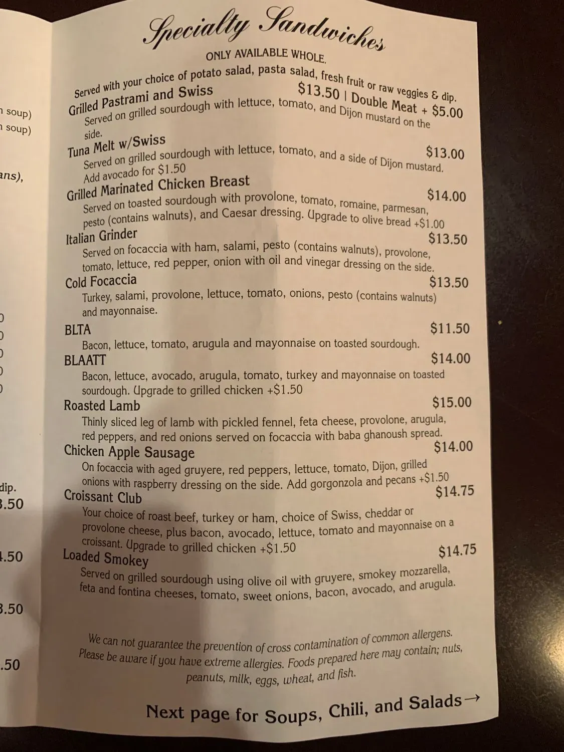 Menu 5