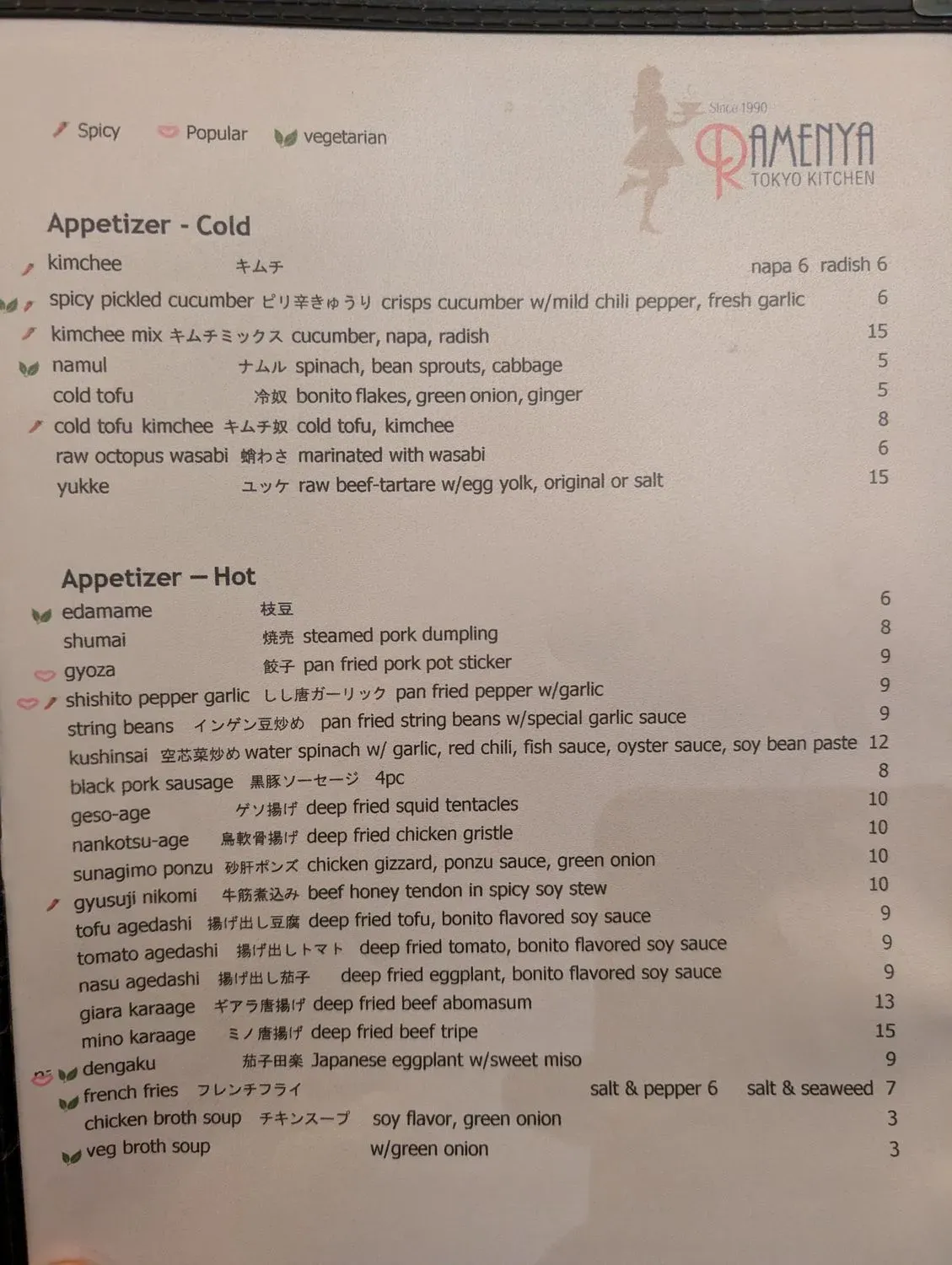 Menu 2