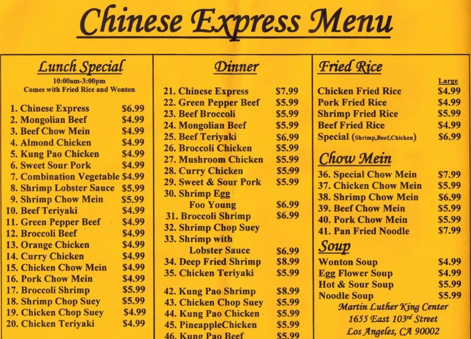 Menu 1