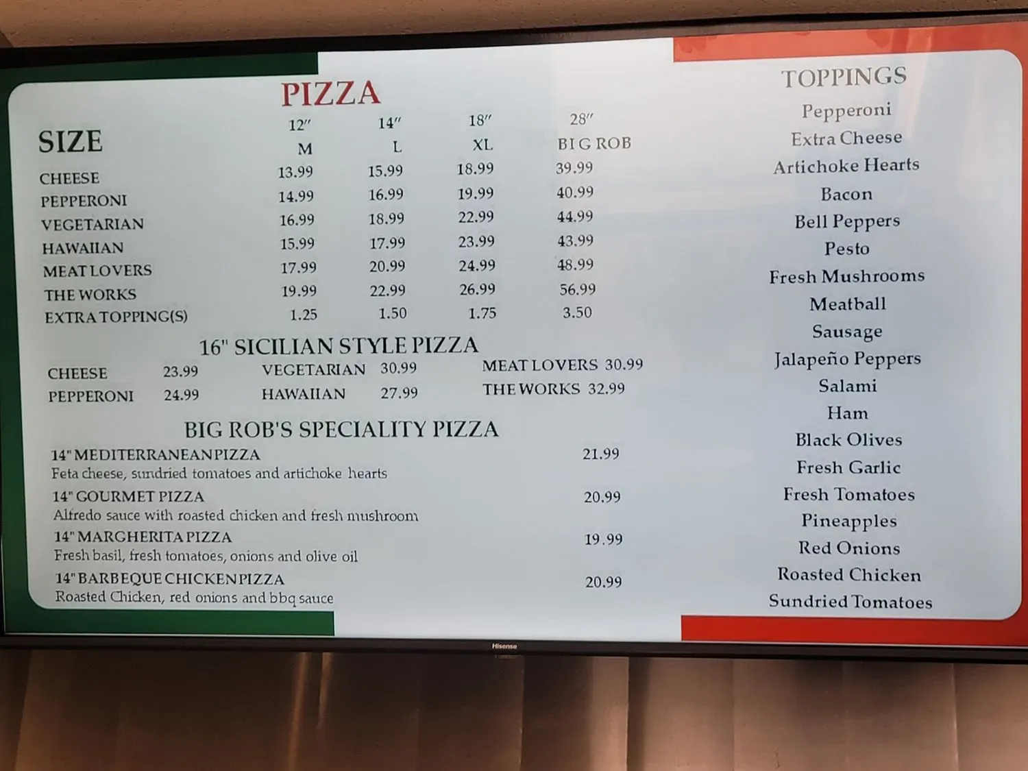 Menu 2