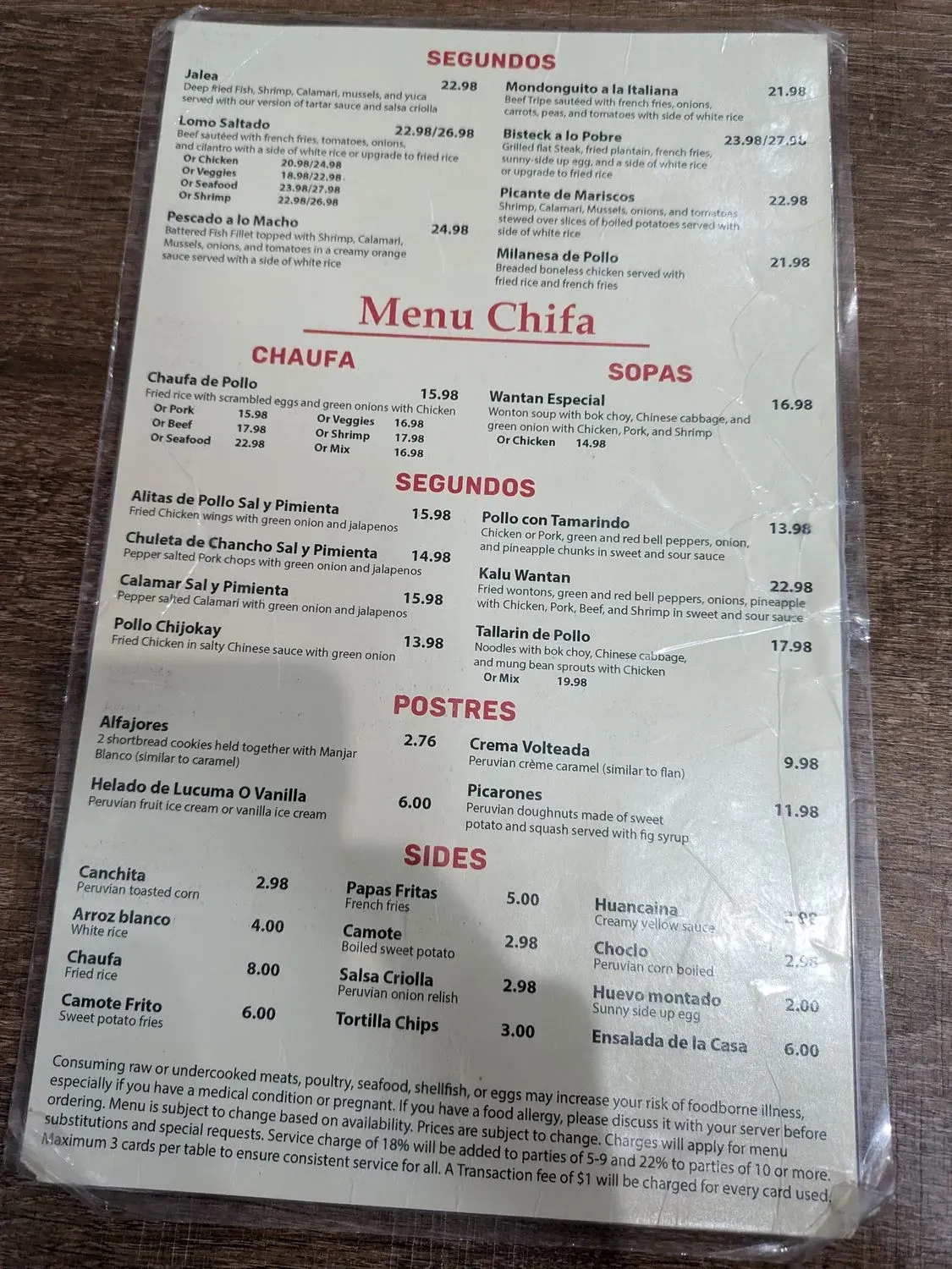 Menu 1