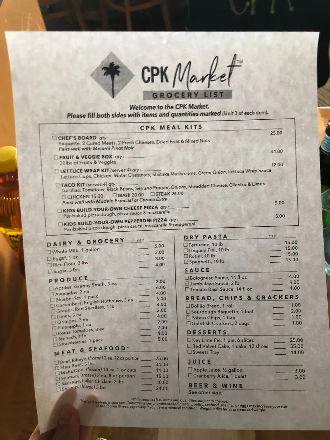 Menu 1