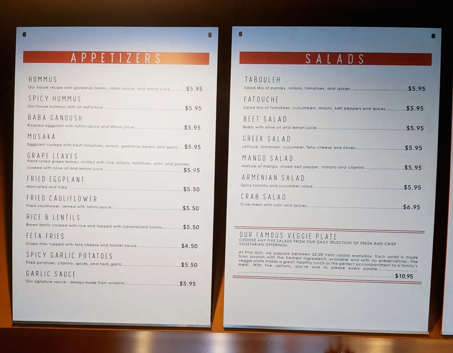 Menu 5