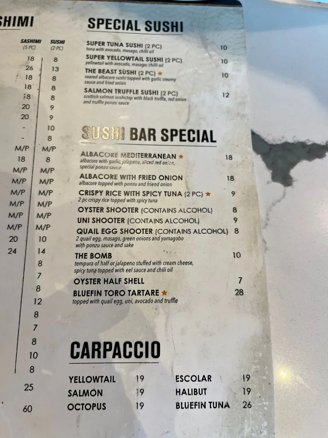 Menu 5