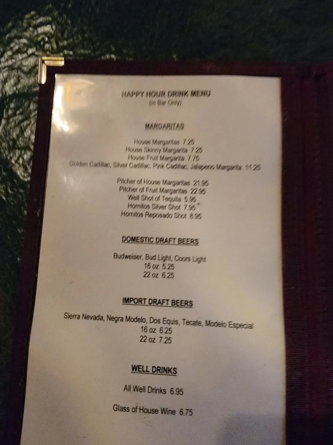 Menu 5