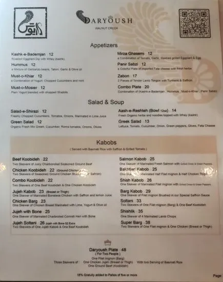 Menu 5