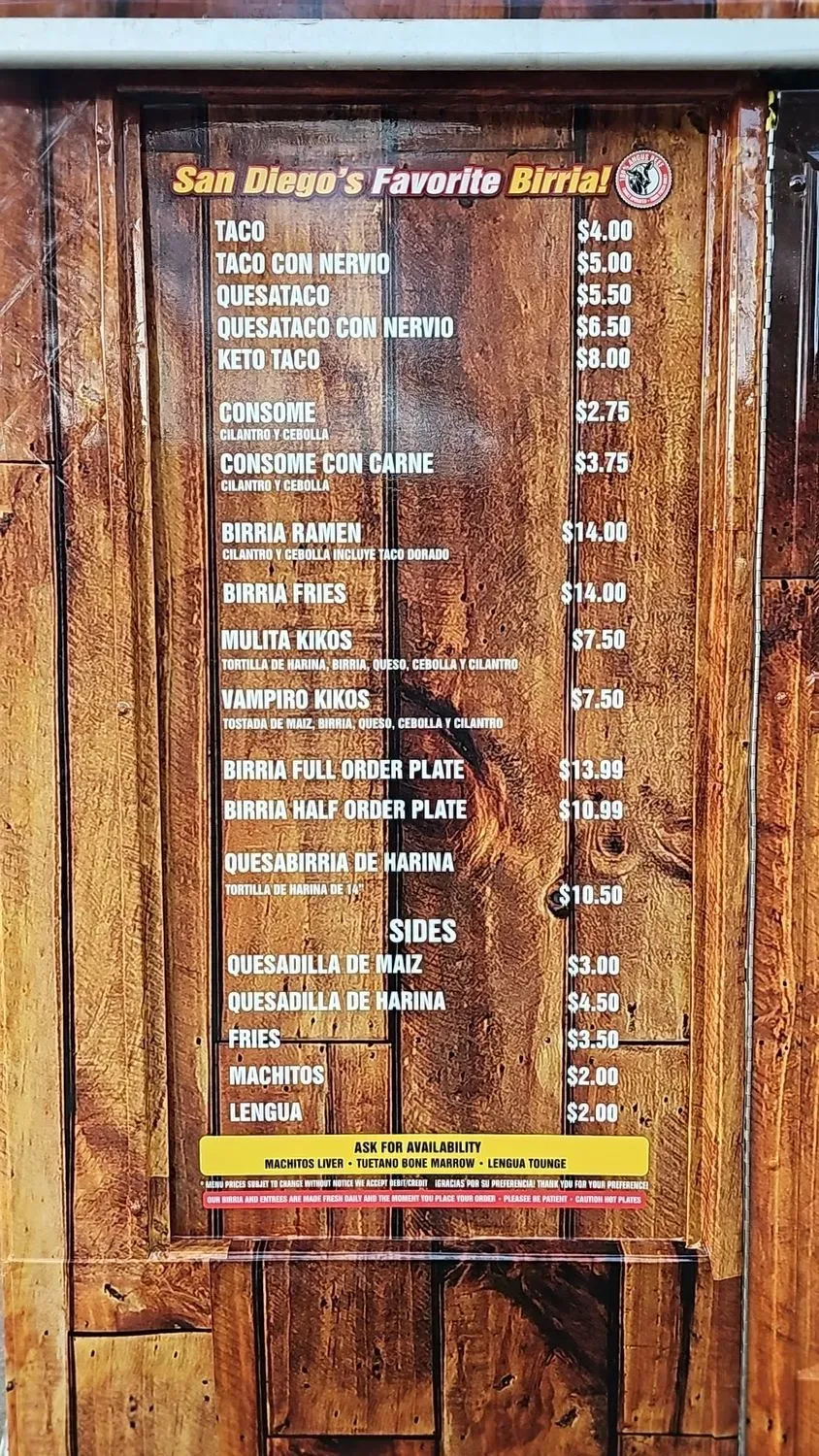 Menu 4