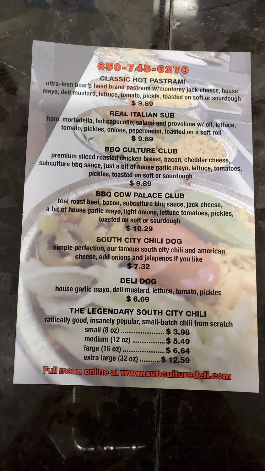 Menu 5