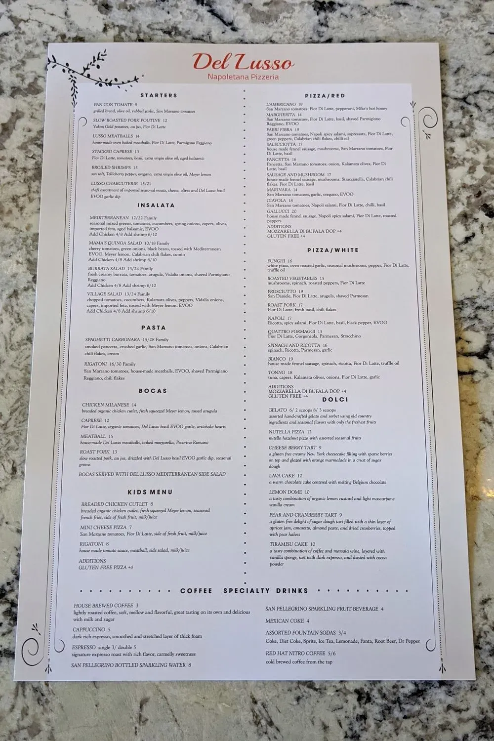 Menu 5