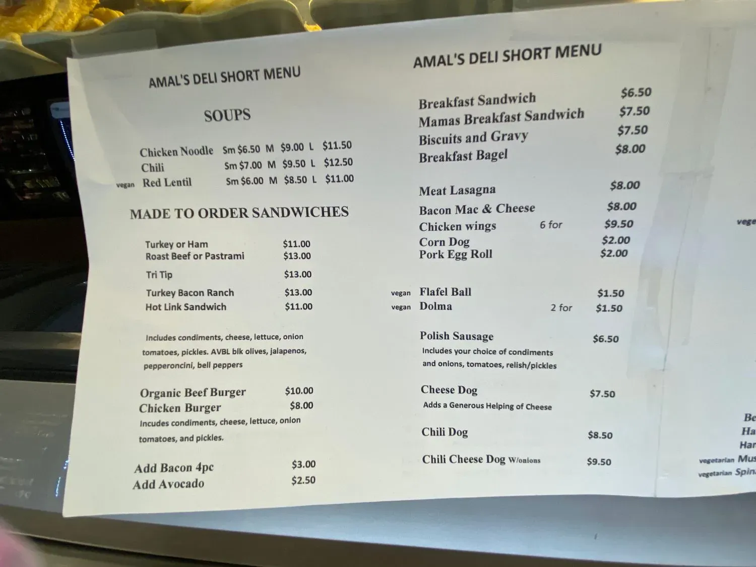 Menu 2