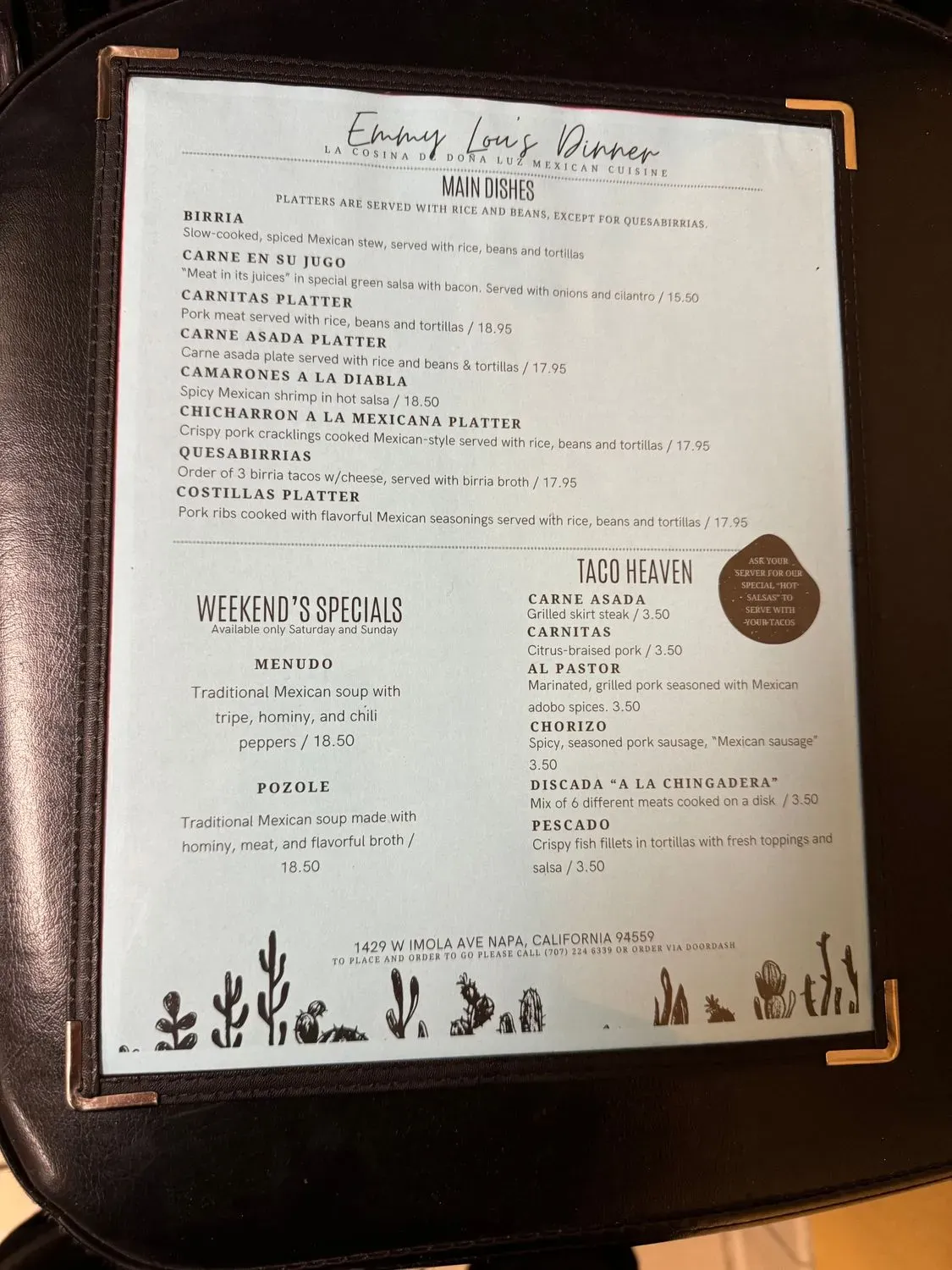 Menu 1