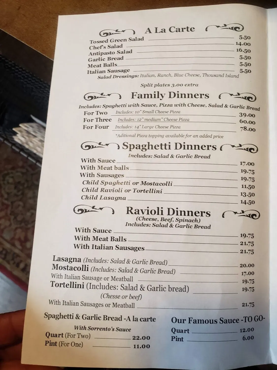 Menu 1