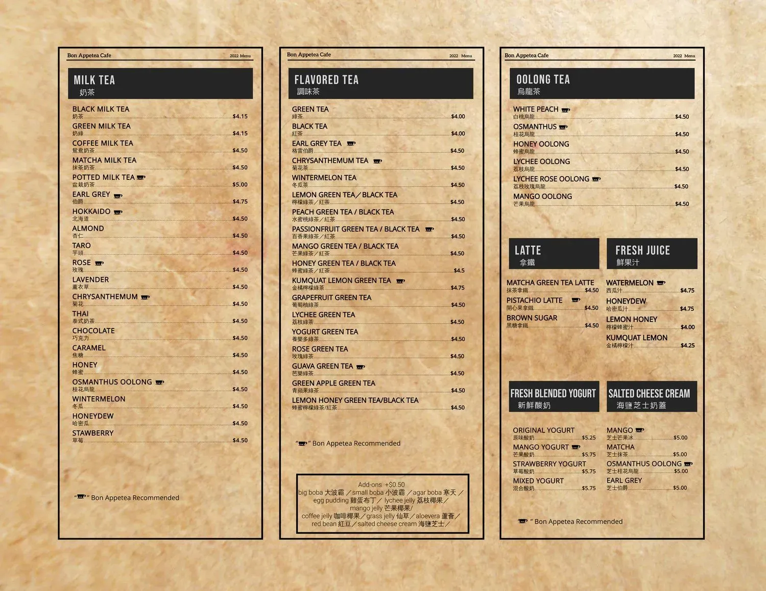 Menu 1