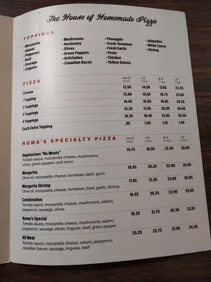 Menu 5