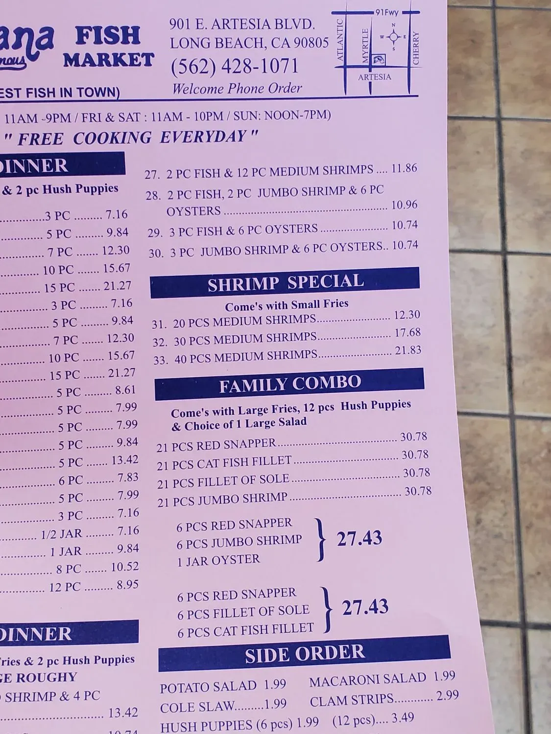 Menu 5