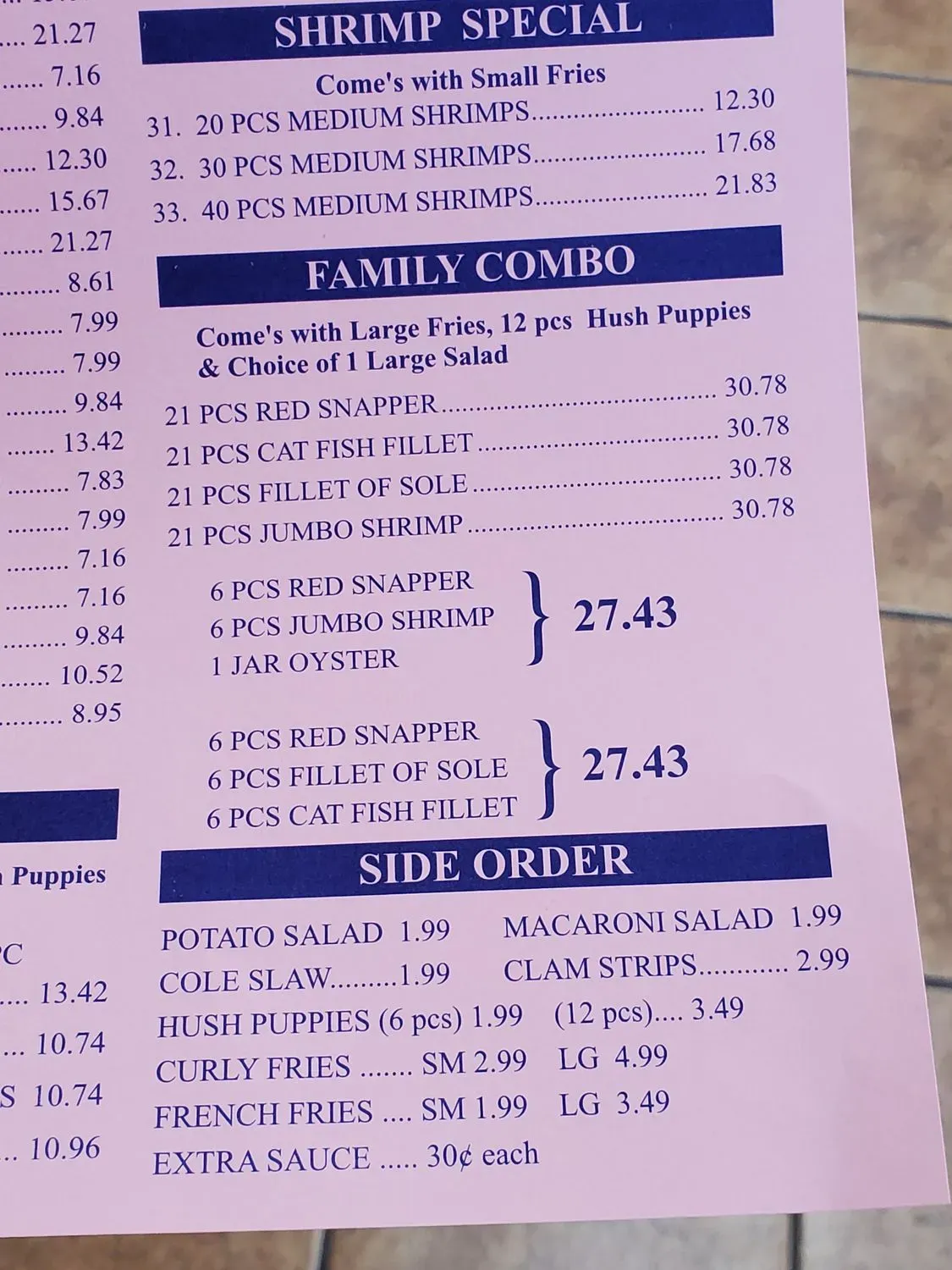 Menu 1