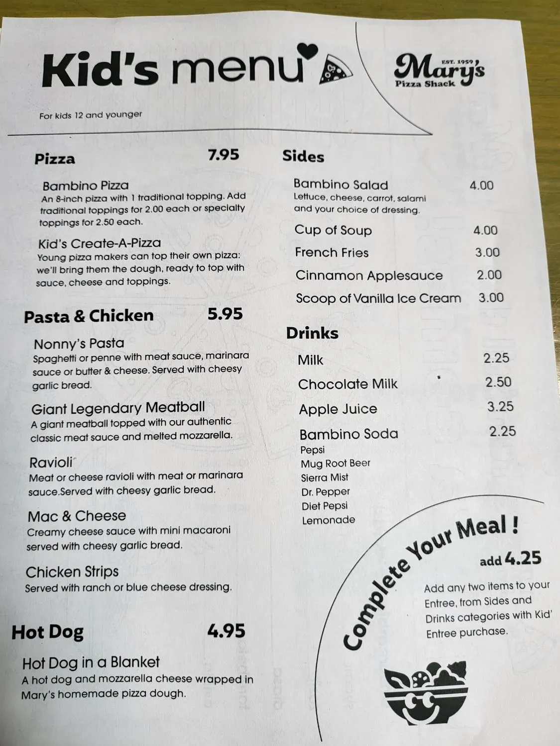 Menu 6