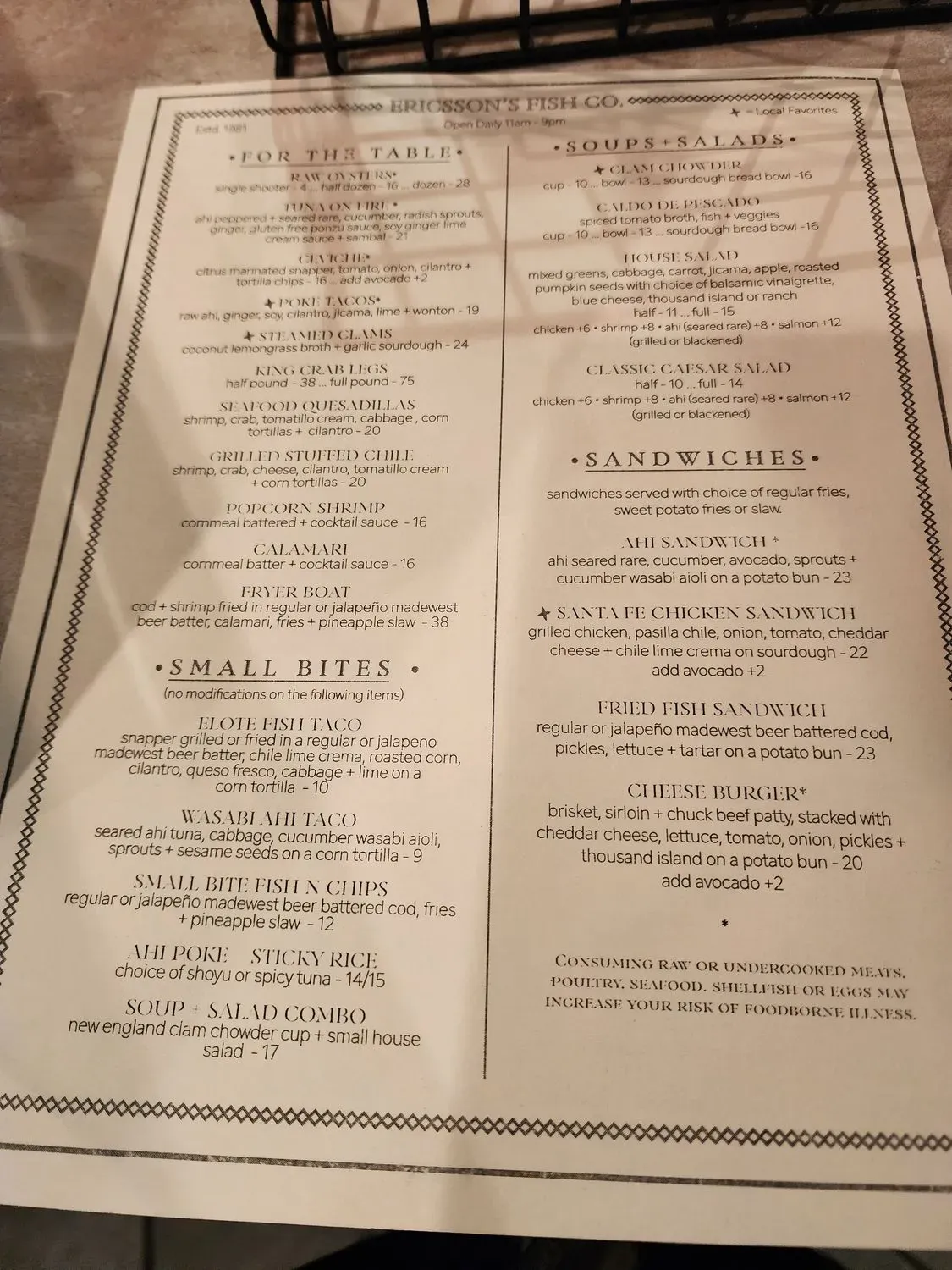 Menu 4