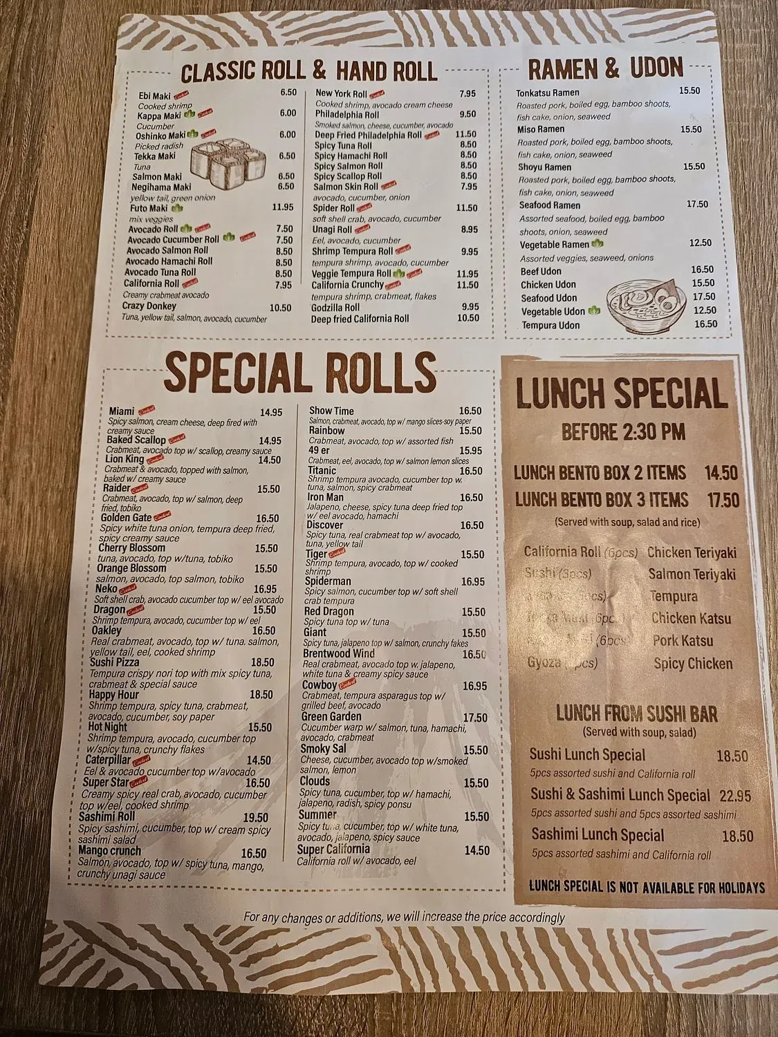 Menu 4