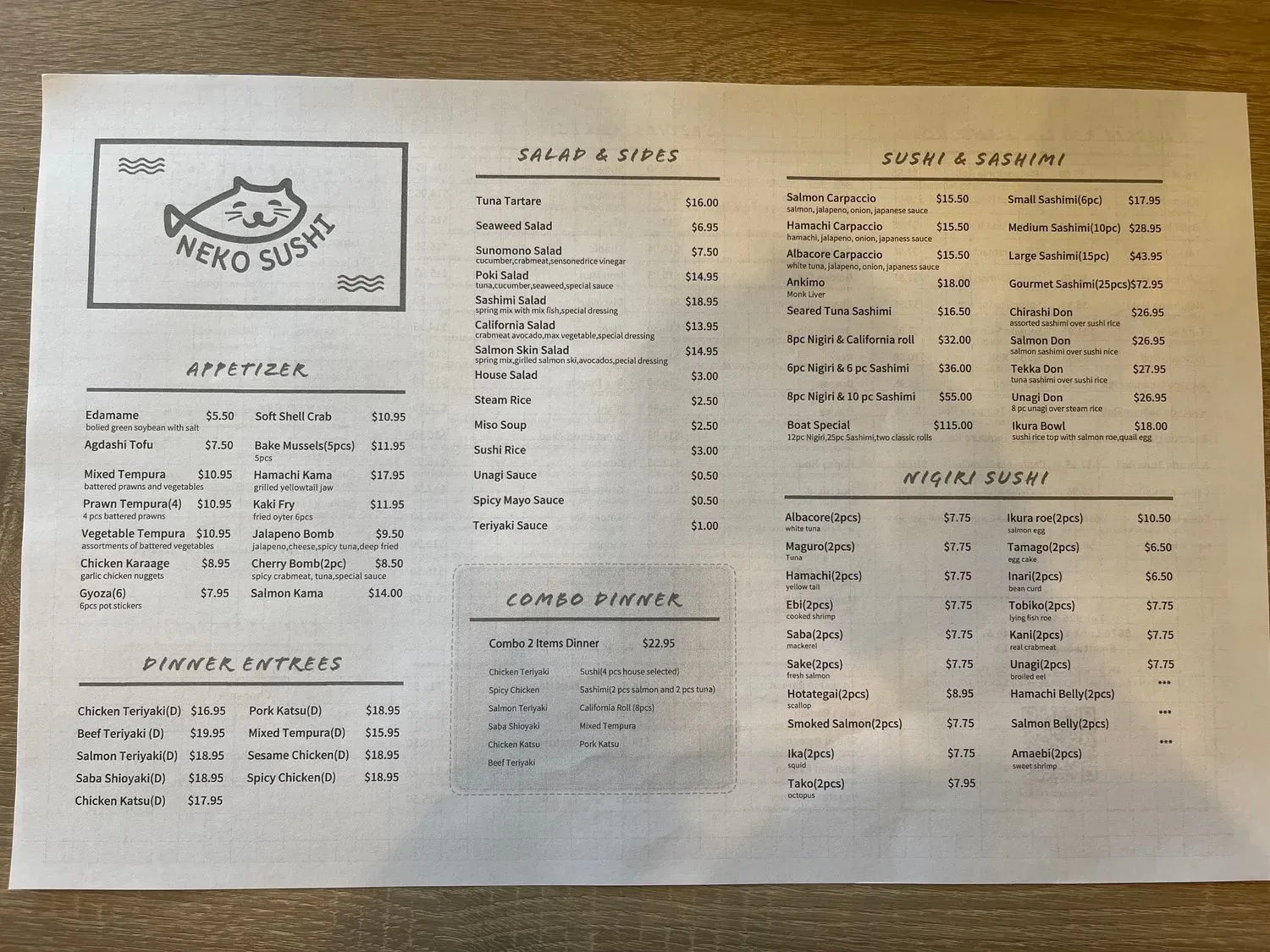 Menu 2