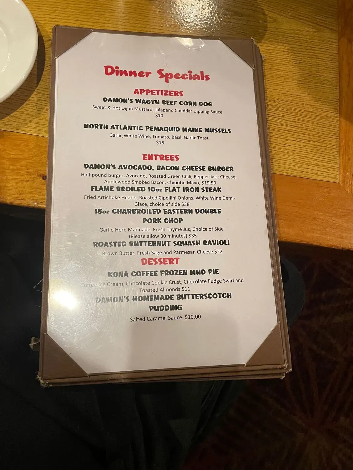 Menu 5