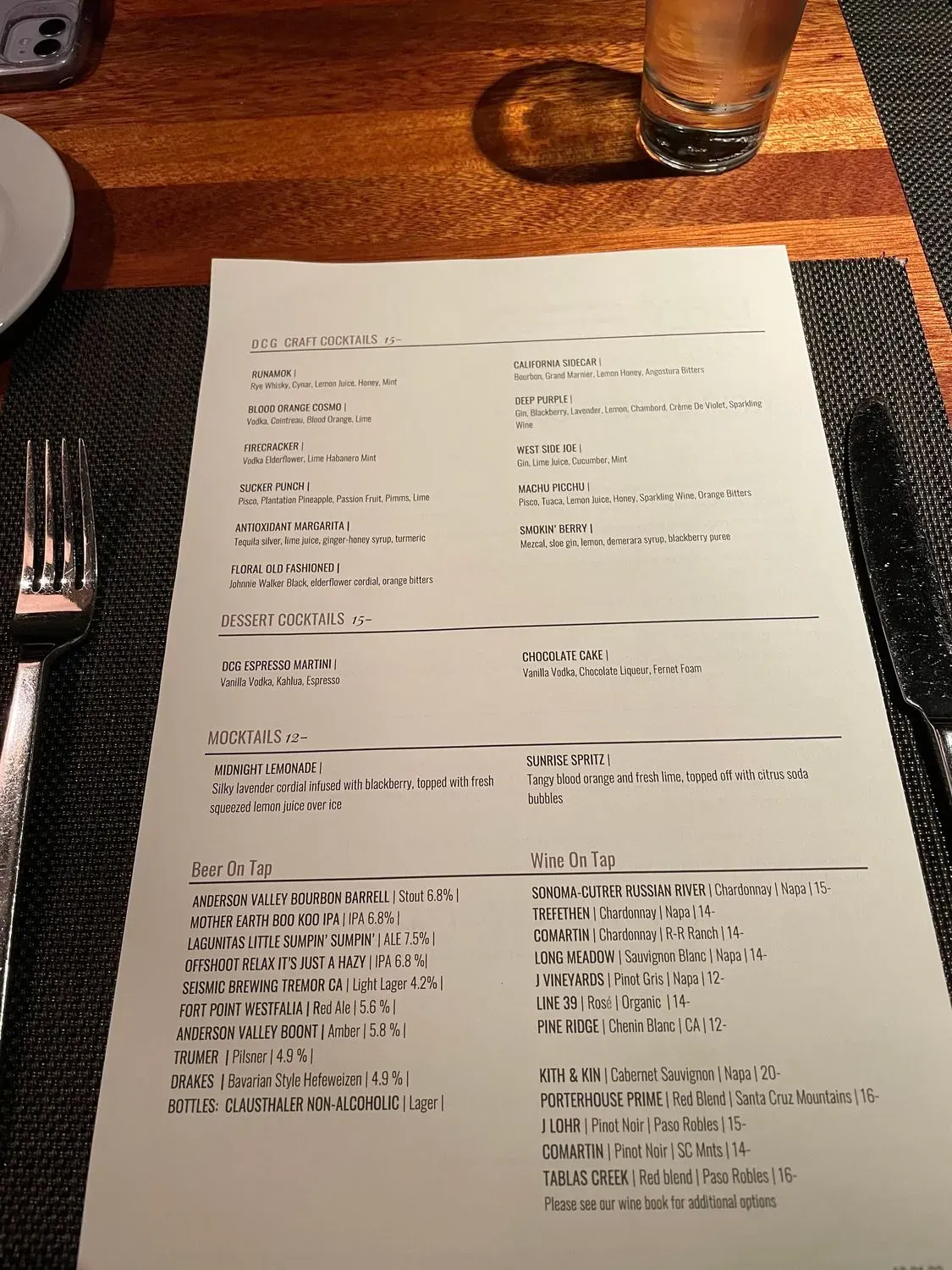 Menu 5