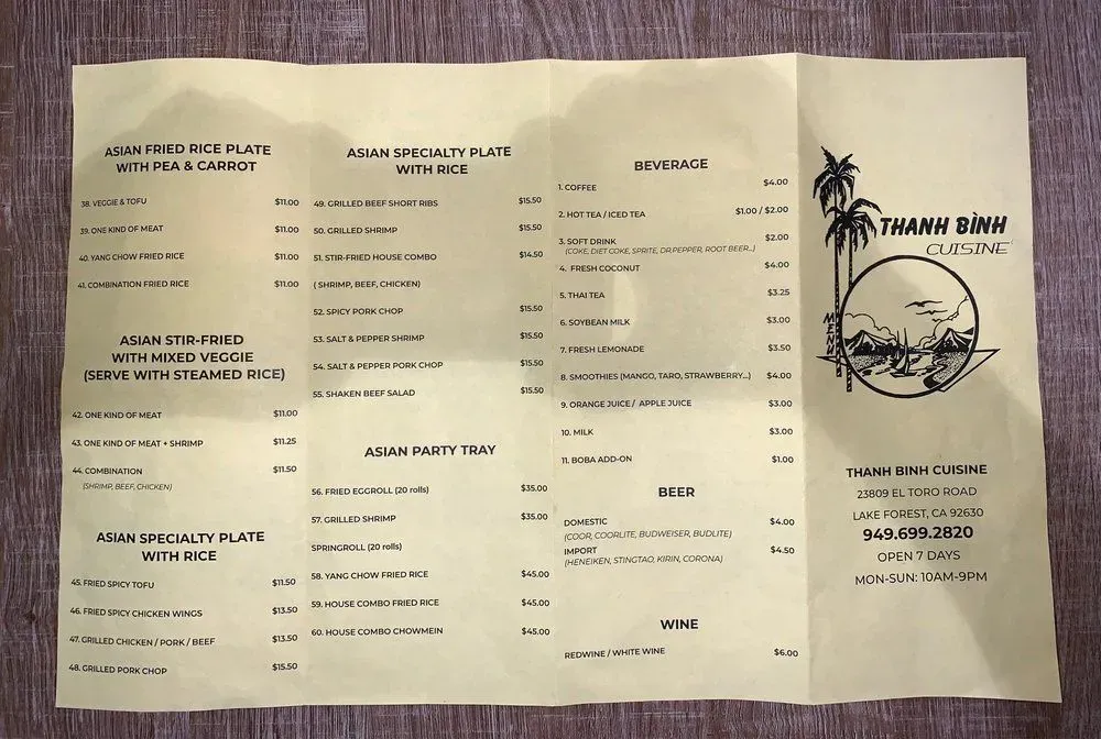 Menu 2