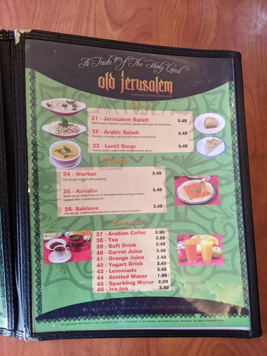 Menu 5