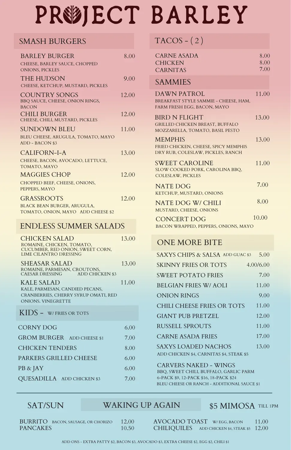 Menu 1