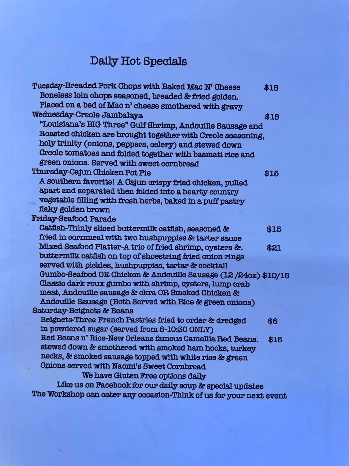 Menu 1