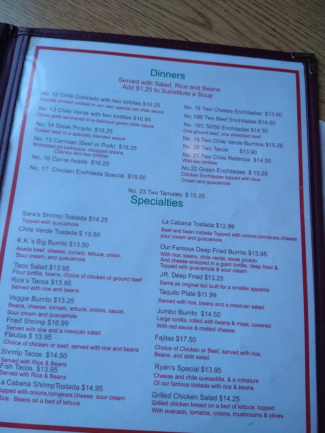 Menu 6