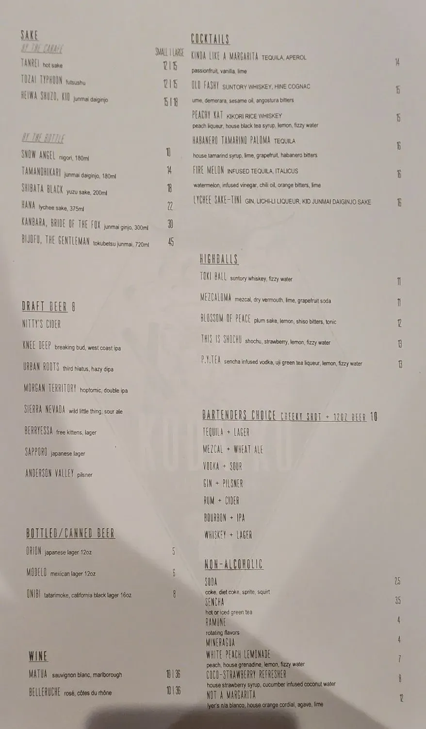 Menu 5