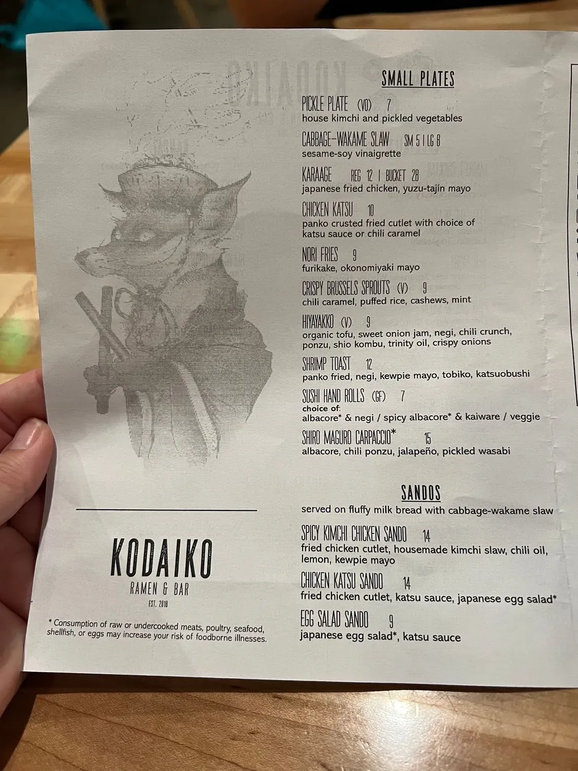 Menu 2