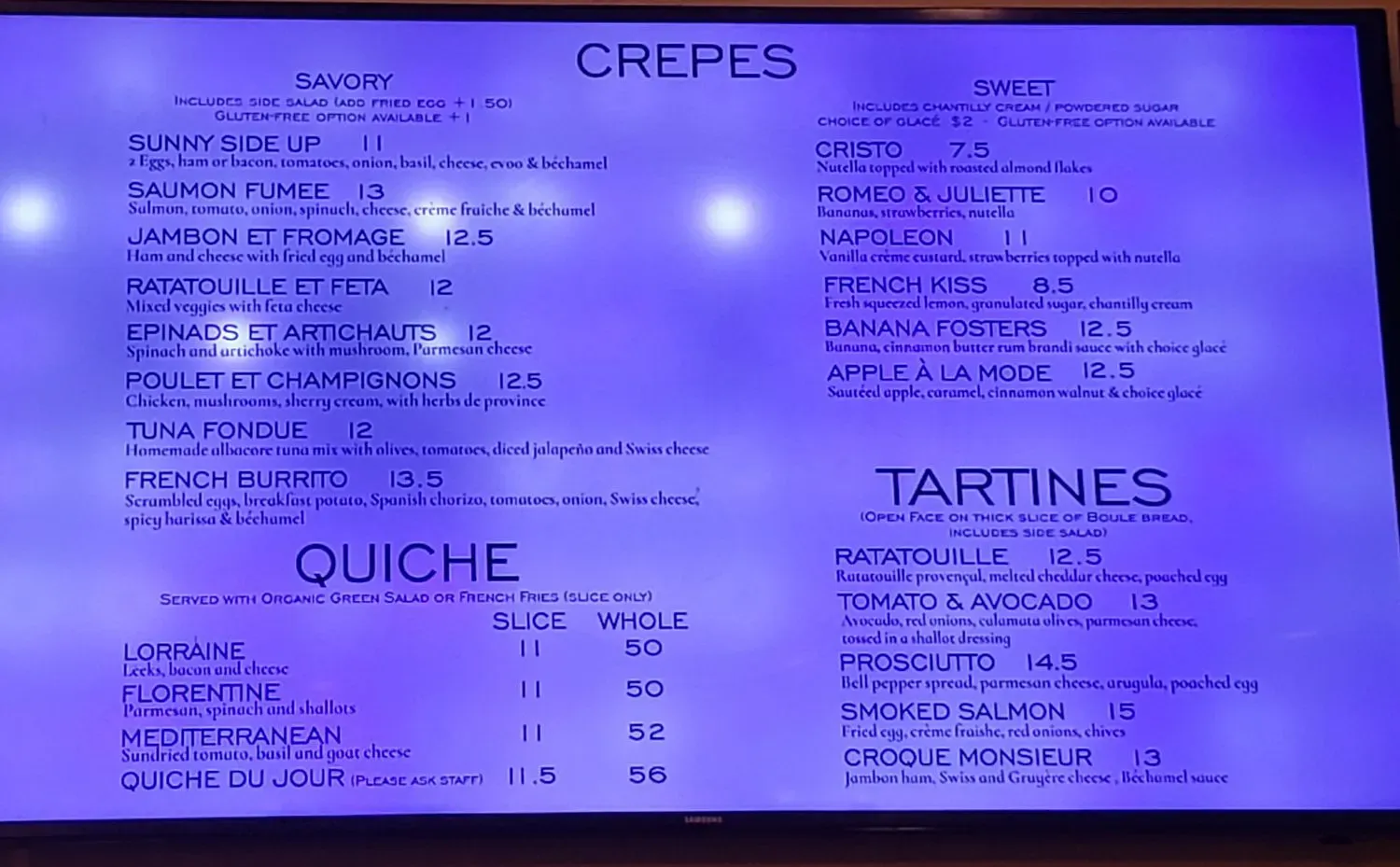 Menu 4