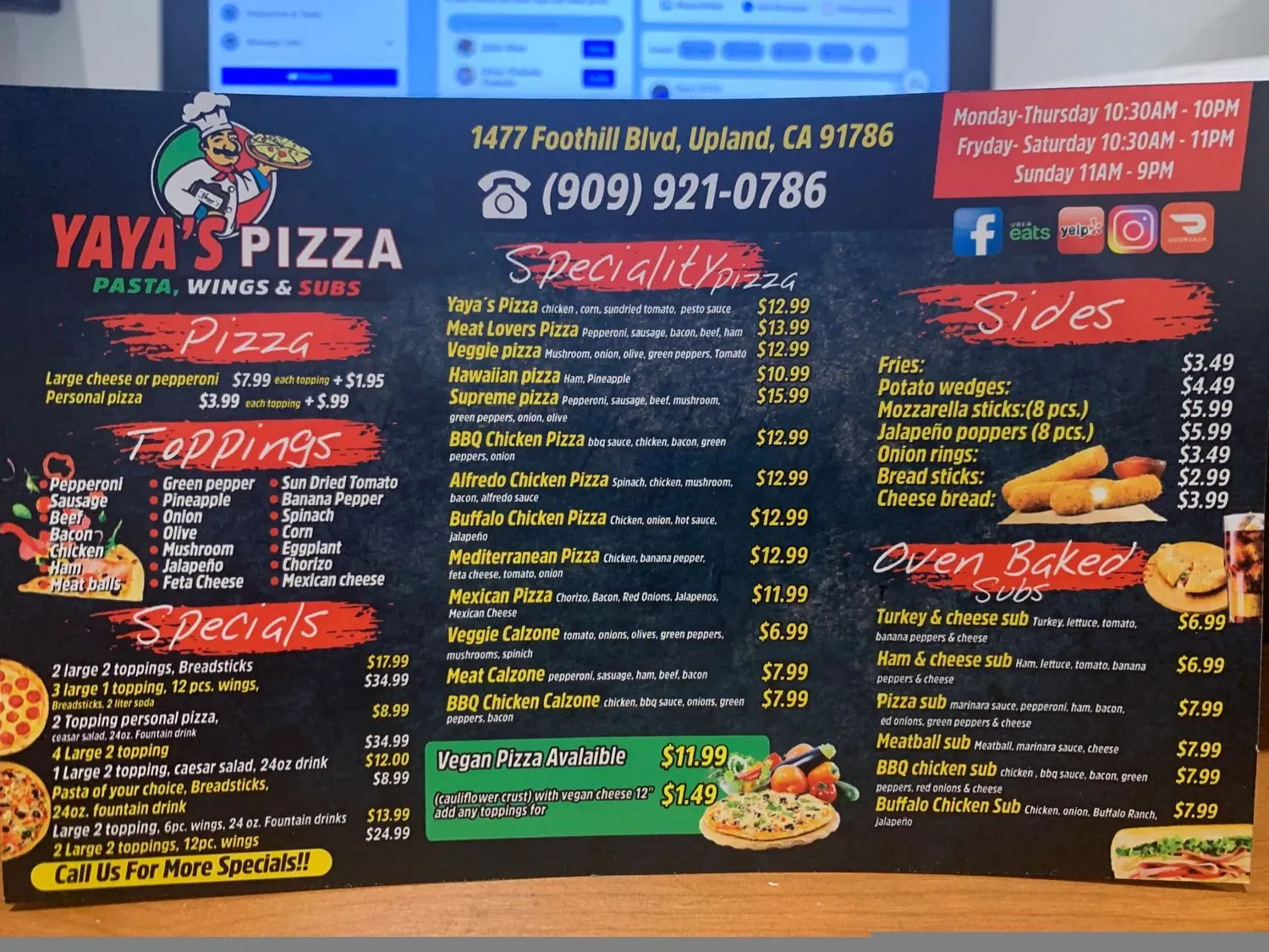 Menu 2