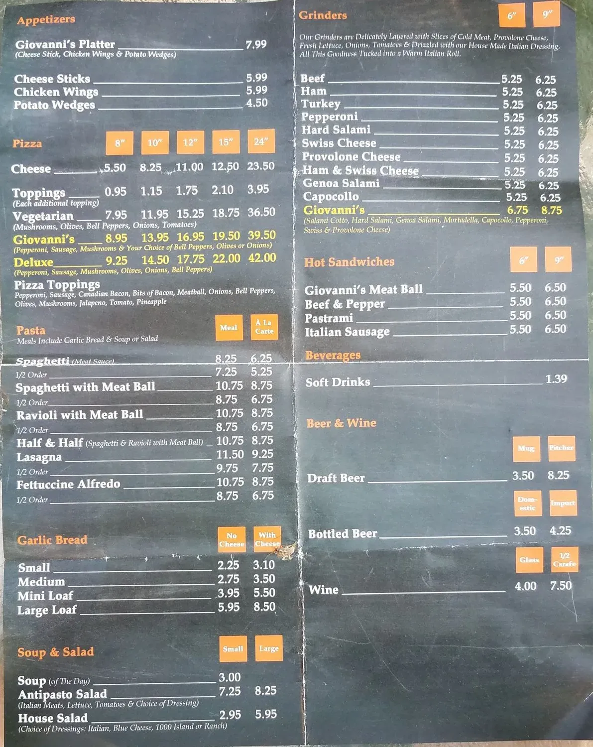 Menu 1