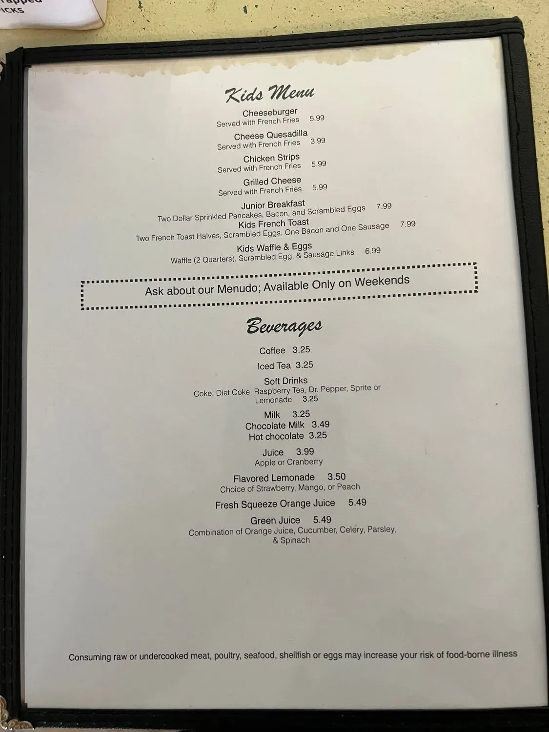 Menu 4