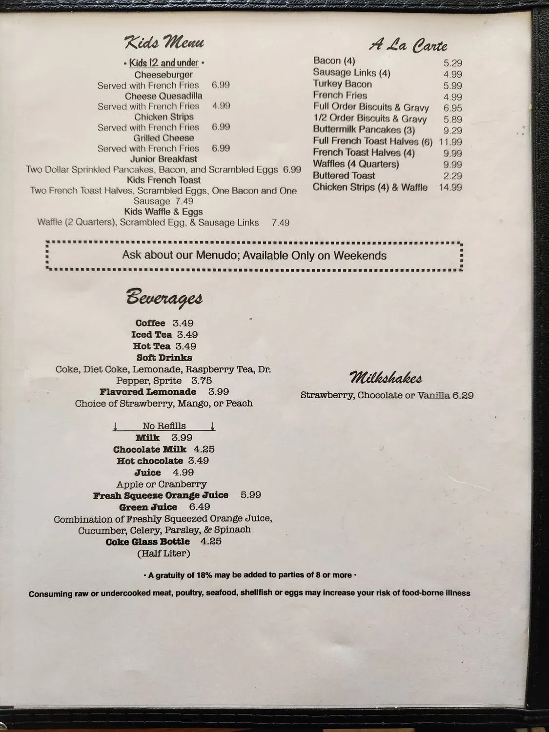 Menu 2