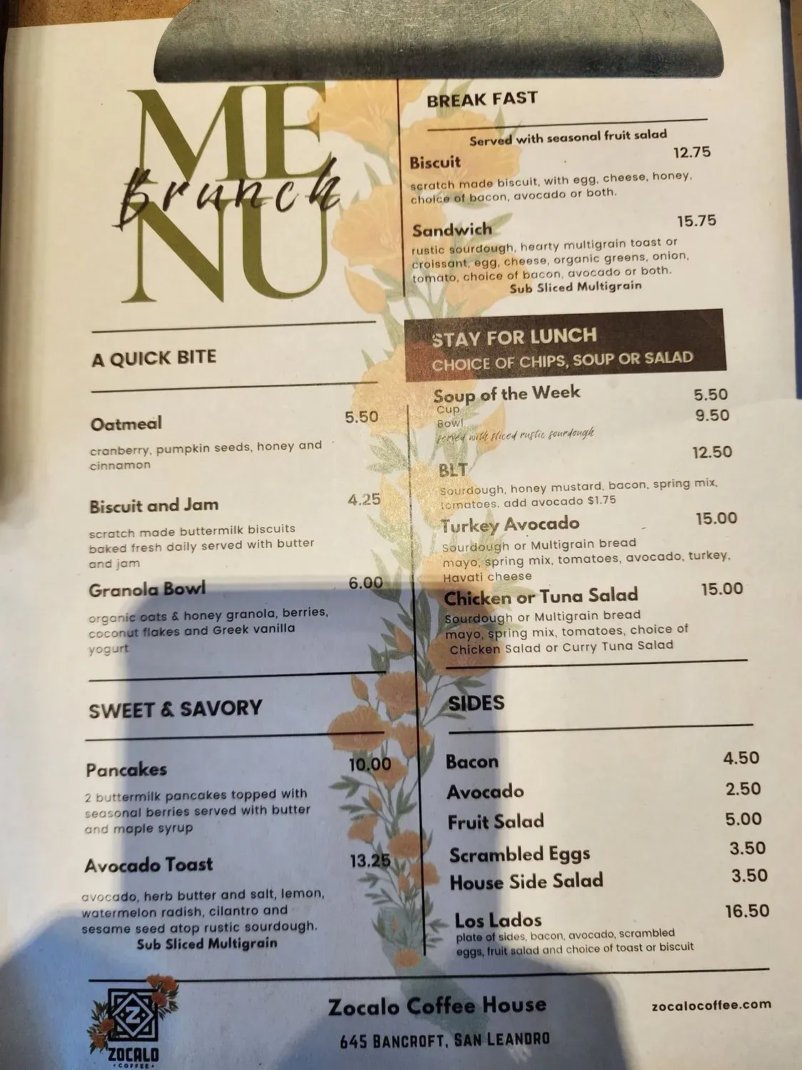 Menu 5