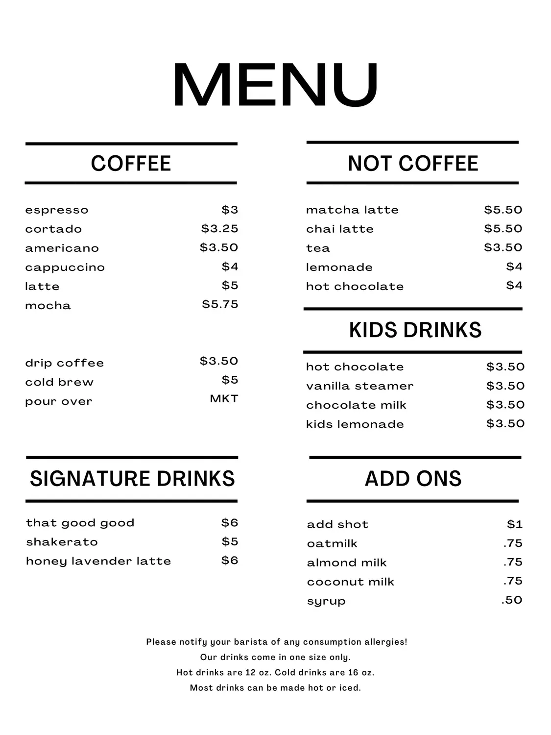 Menu 2