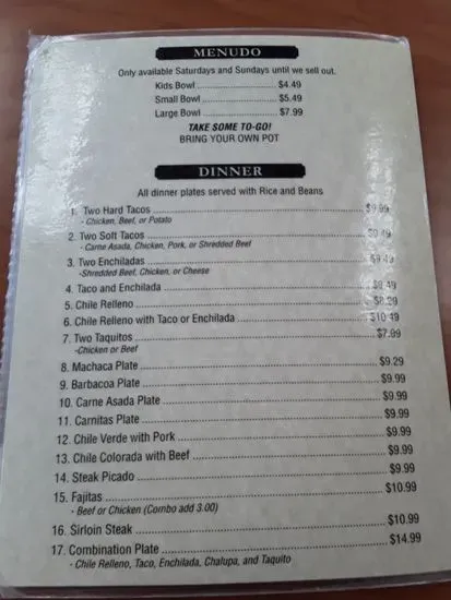 Menu 6