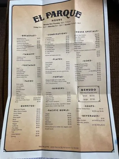 Menu 1