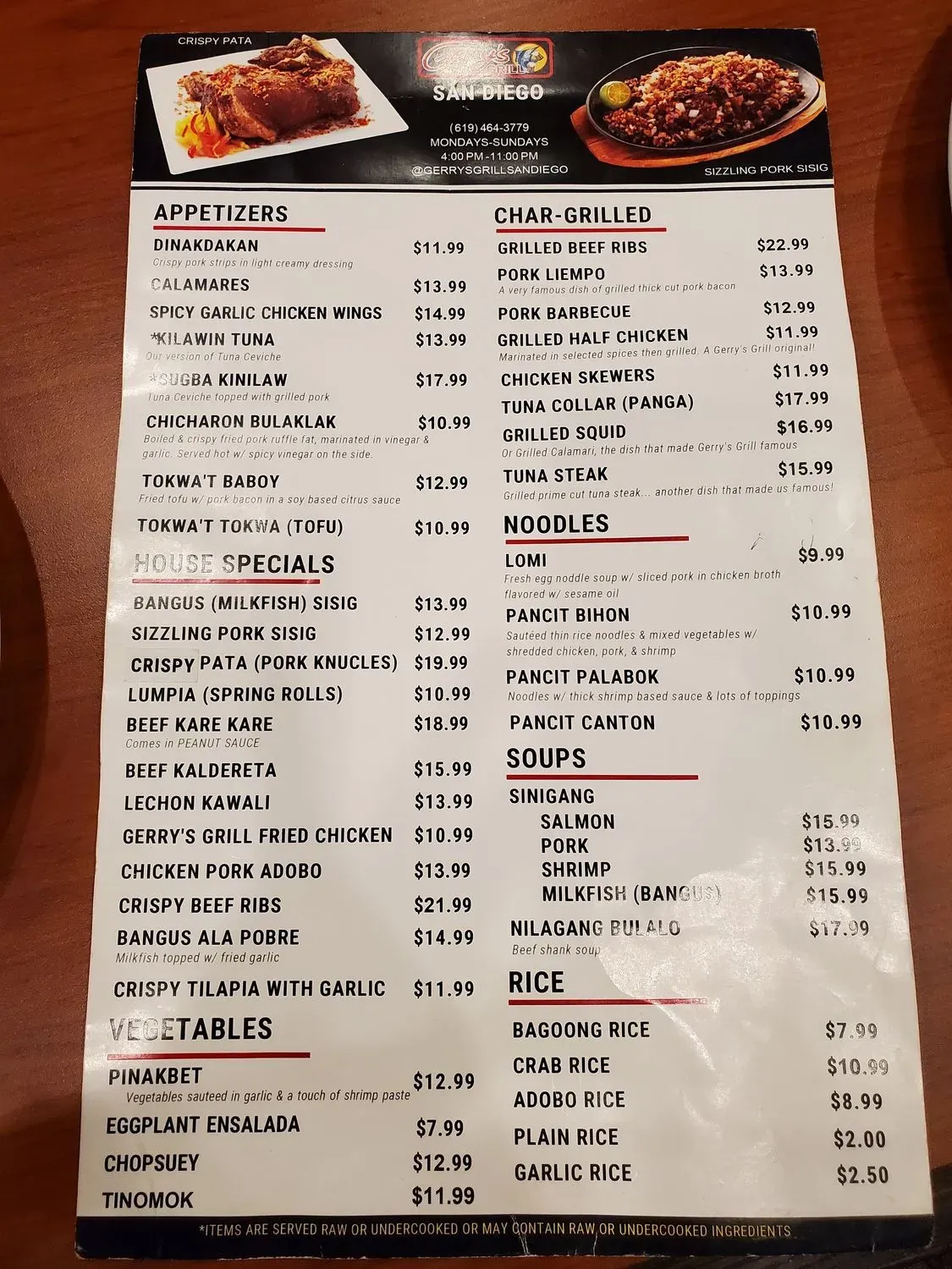 Menu 2